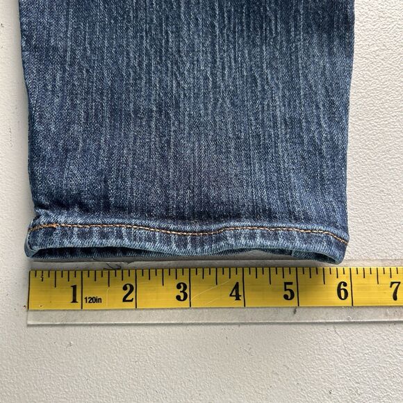 Old Navy Womens Jeans 14 Short Cigarette Curvy Skinny Blue Stretch Whiskered - Picture 6 of 9